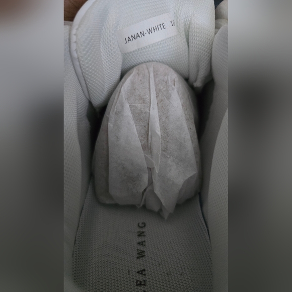 AZALEA Wang Janan Faux Leather Rhinestone Sneaker in white - Picture 5 of 12